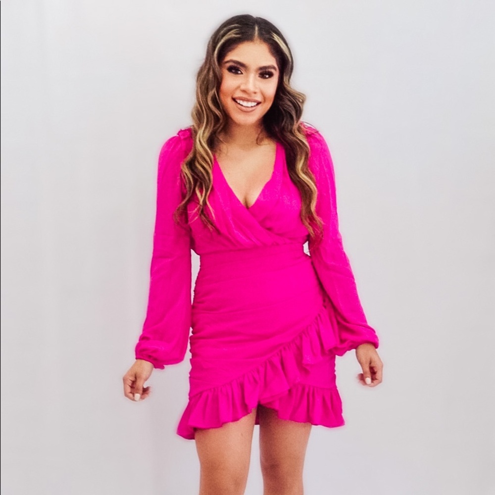 Pink Ruffle Dress 💖 - Picture 4 of 4
